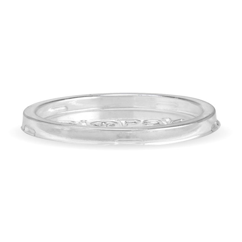 60ml sugarcane sauce cup PET flat lid with no hole - clear - Carton of 1000 units