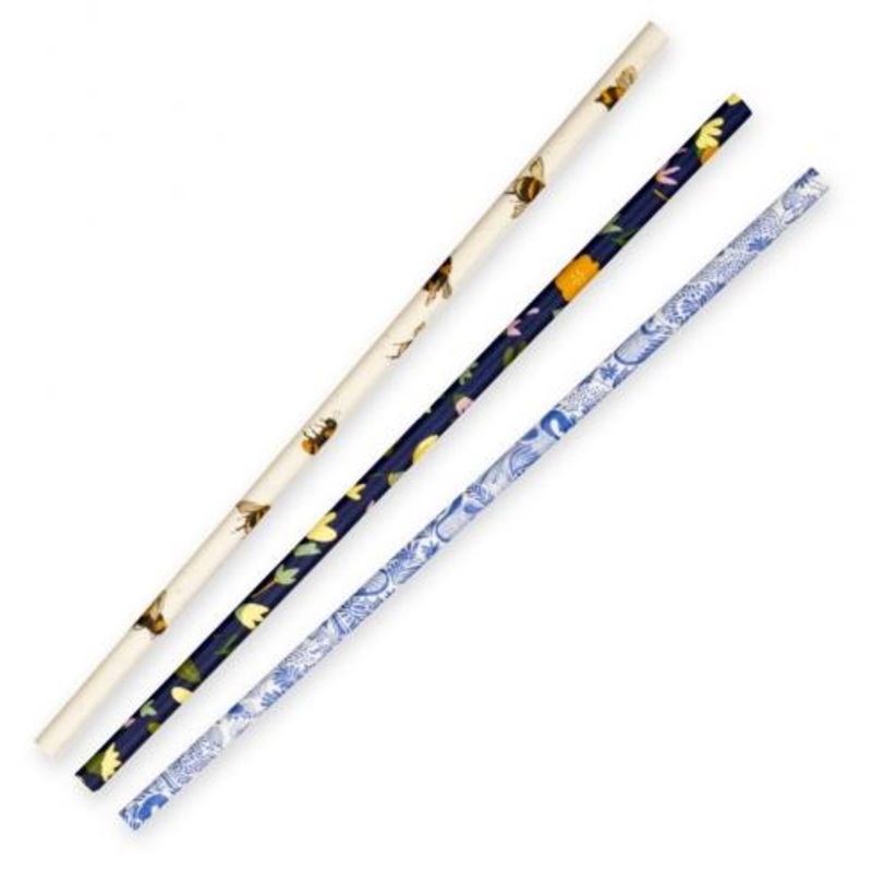 6mm Regular Paper Straw - Art Series - Carton of 2,500 units