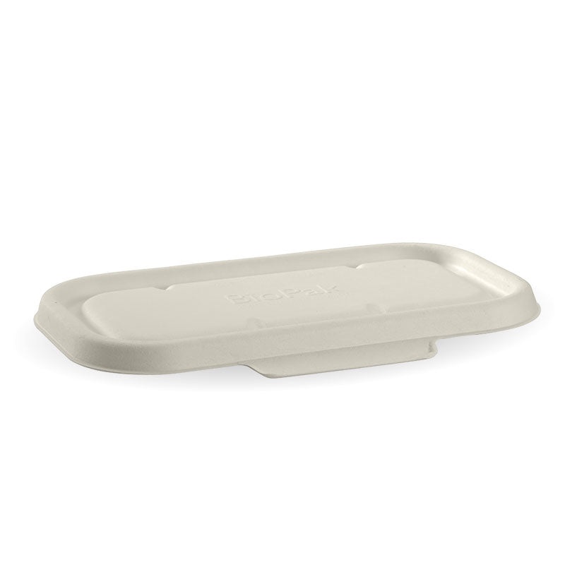 750 and 1,000ml base sugarcane lid - white - Carton of 500 units