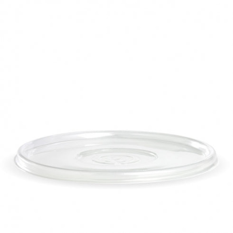 800-1,420ml Biocane Bowl Lid - Clear - Carton of 400