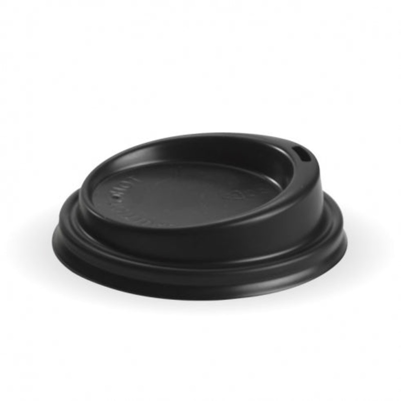 80mm PS small lid - fits all 80mm cups - black - Carton of 1000 units
