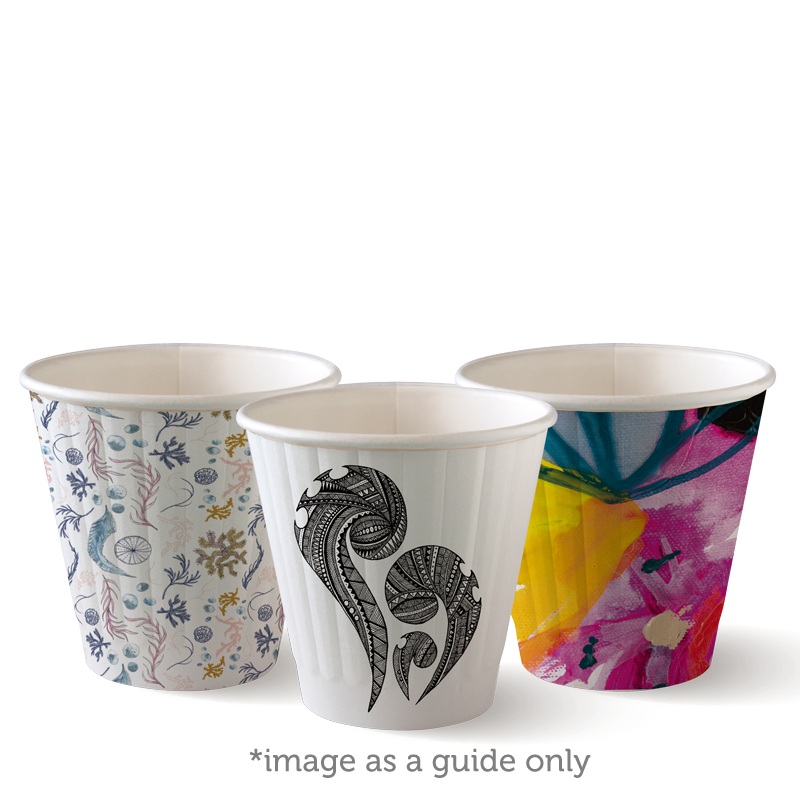 Biocup Double Wall - Art Series, 8oz, 90mm (Box of 1000): Pack of 1