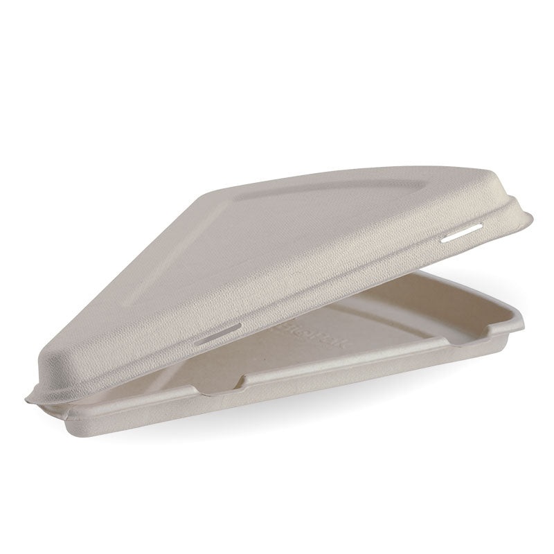 Pizza clamshell 280mm x 163mm x 40mm (9") - natural - Carton of 250 units