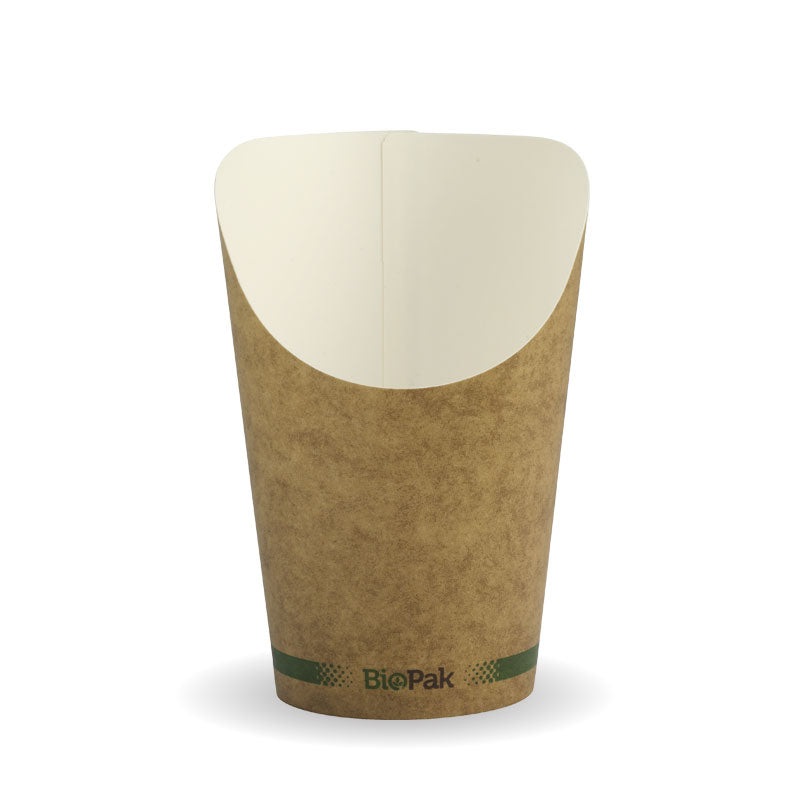 Small chip cup - FSC Mix - printed kraft-look - Carton of 1000 units