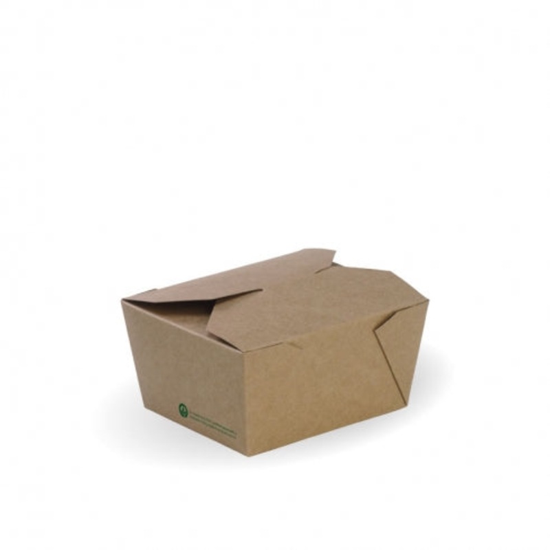 Small lunch box - 110 x 90 x 64mm - FSC Mix - printed kraft-look - Carton of 200 units