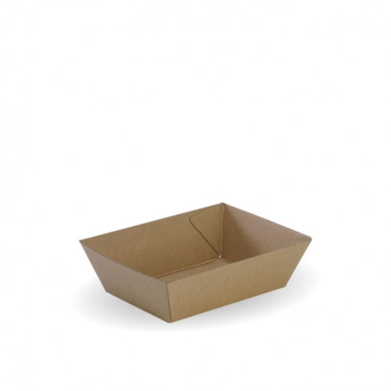 Tray #1 - 131 x 91 x 50mm - FSC Mix - kraft - Carton of 500 units