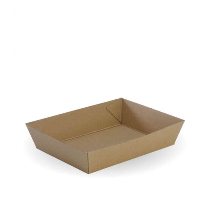 Tray #3 - 180 x 134 x 45mm - FSC Recycled - kraft - Carton of 250 units