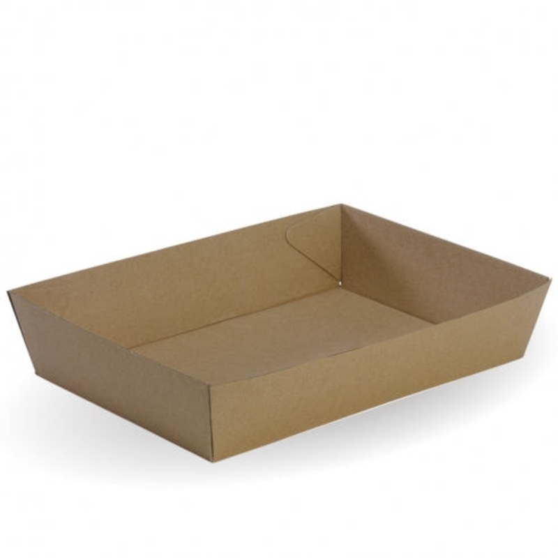Tray #5 - 255 x 179 x 58mm - FSC Mix - kraft - Carton of 100 units