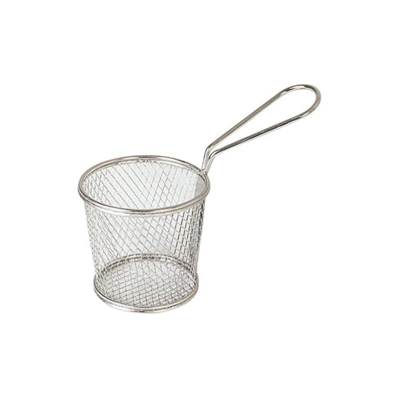 Brooklyn Round Service Basket - Stainless Steel, 80x90mm: Pack of 1