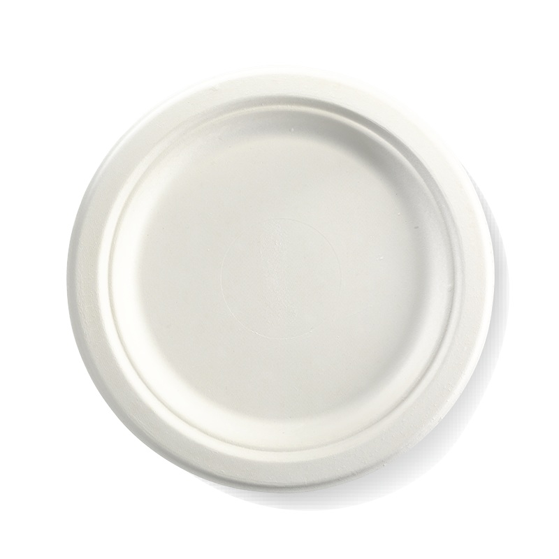 Compostable Plate - 220mm - Bio-cane - Sleeve of 125