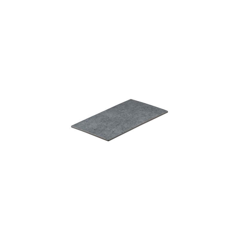 Flat Rectangular Platter, 265 x 160mm, Melamine - Light Concrete: Pack of 6