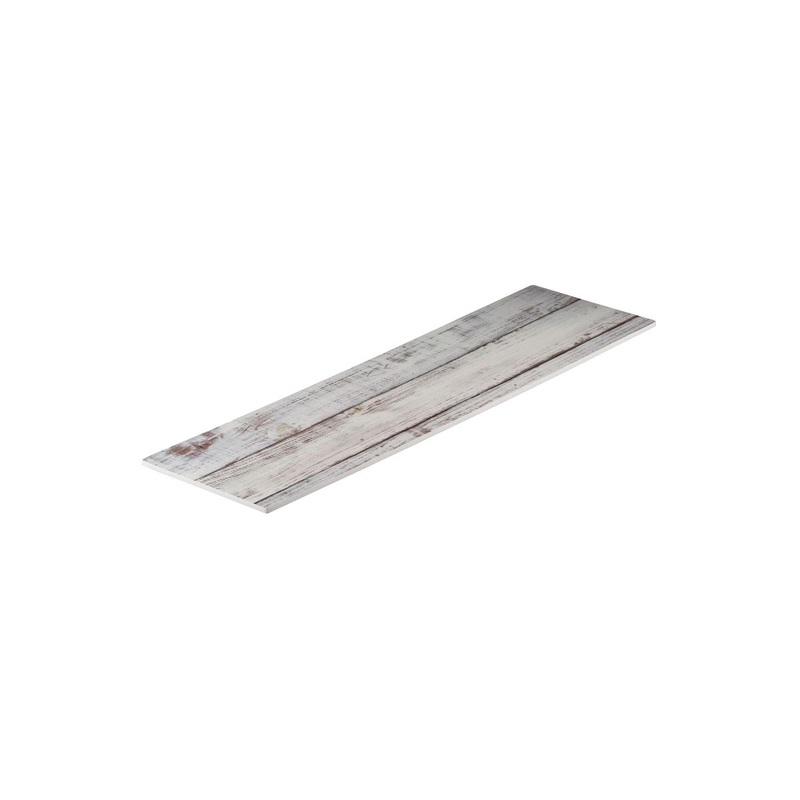 Flat Rectangular Platter, 525 x 160mm, Melamine - Shabby: Pack of 6