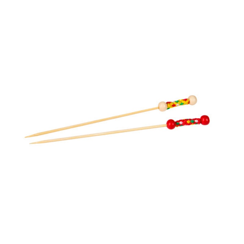 Party Pick - Bamboo, Colours Ends, 120mm: Pack of 120