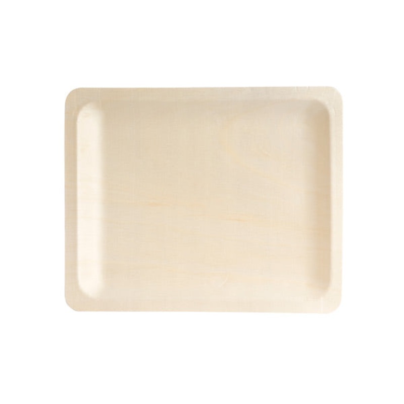 Rect. Plate - Bio Wood, 270 x 220mm: Pack of 10