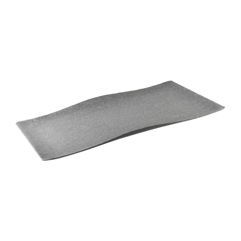 Rectangular Platterstone - 620 x 405mm, Infuse, Grey: Pack of 2