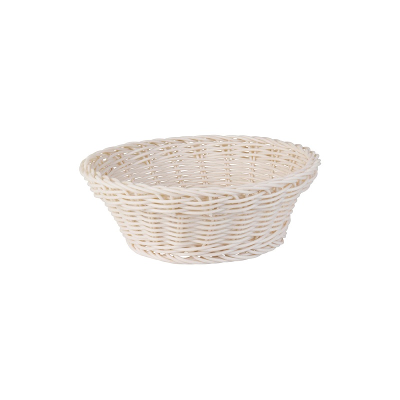 Round Bread Basket - 205x70mm, Taupe: Pack of 6