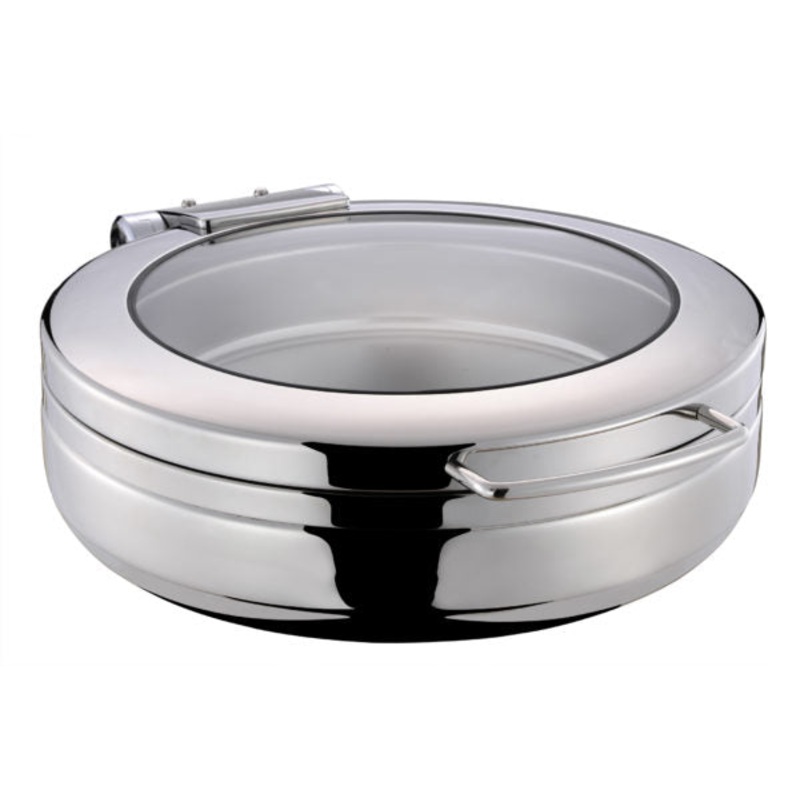 Round Large Induction Chafer With Glass Lid: Pack of 1