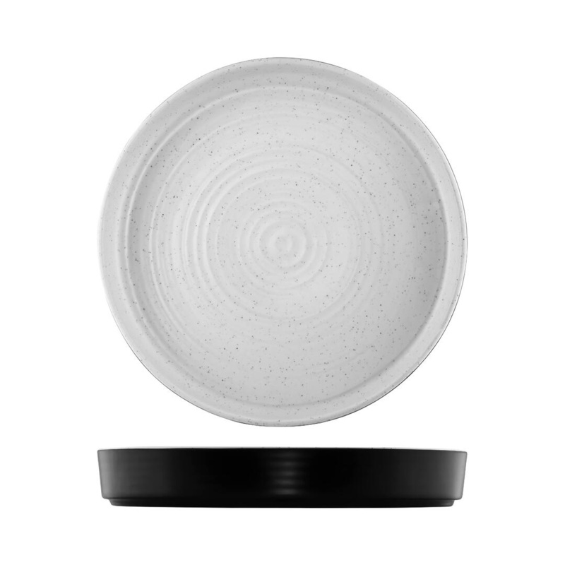 Round Platterstone - 406 x 102mm, Infuse, Stone Natural: Pack of 2