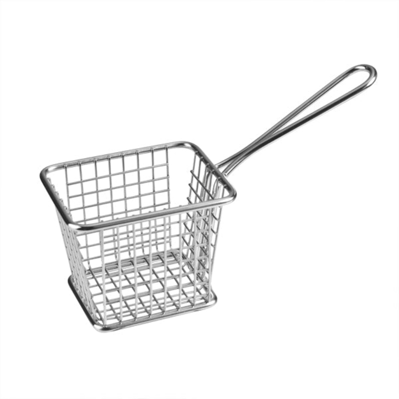 Service Basket Rect. - Stainless Steel, 94 x 78 x 78mm