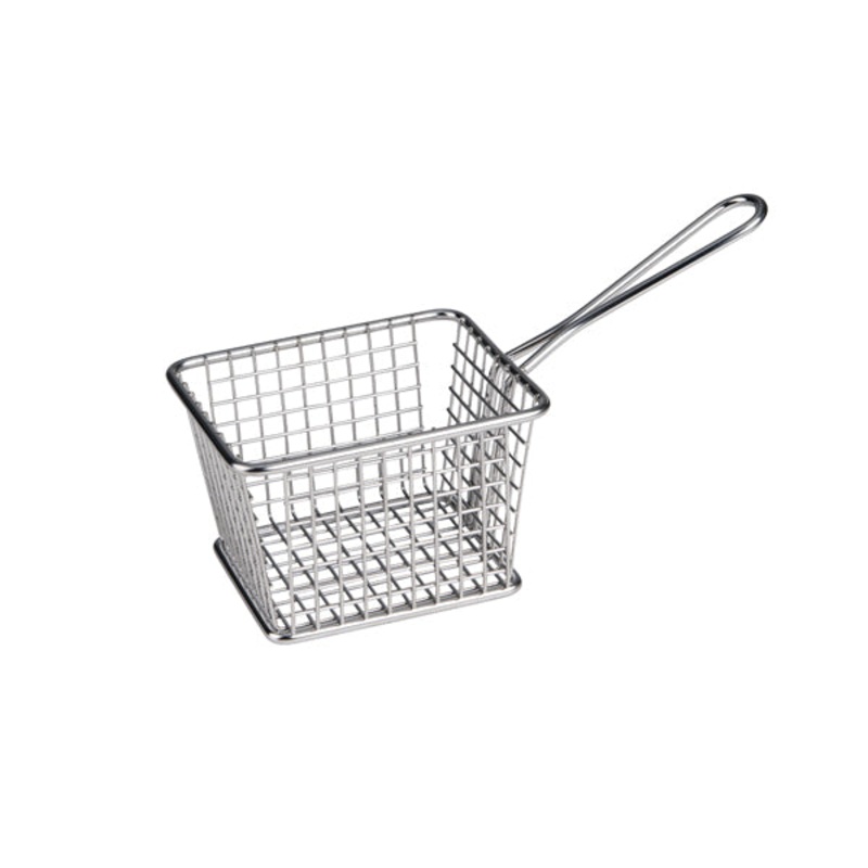 Service Basket Rectangular - Stainless Steel, 118 x 98 x 78mm