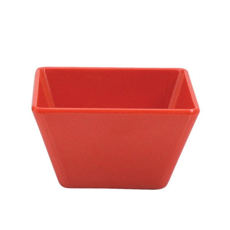Square Bowl - Red, 70 x 70 x 42mm: Pack of 12