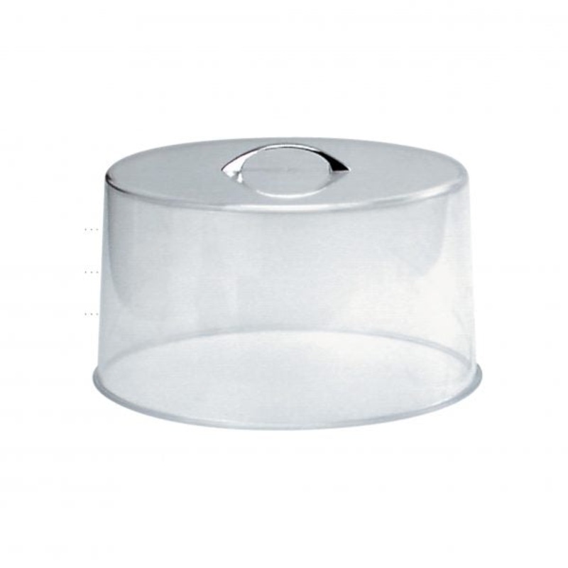 Cake Cover With Chrome Handle - 300x185mm, Clear: Pack of 12