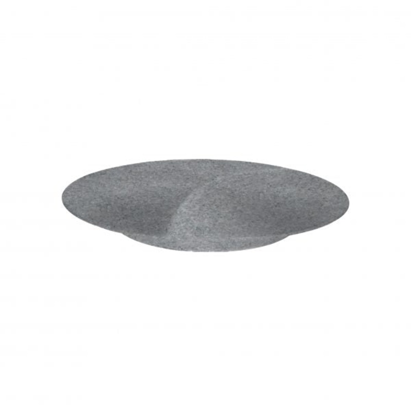 Cake Stand-Plate Footed - 340x50mm, Concrete Matt: Pack of 4