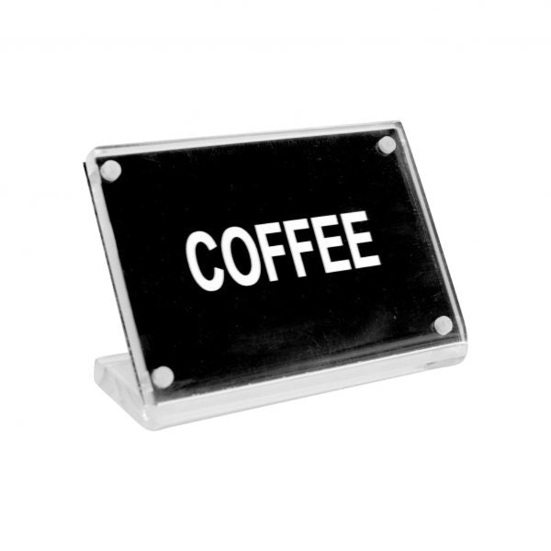 Coffee Buffet Sign - Acrylic Magnet Plate: Pack of 12