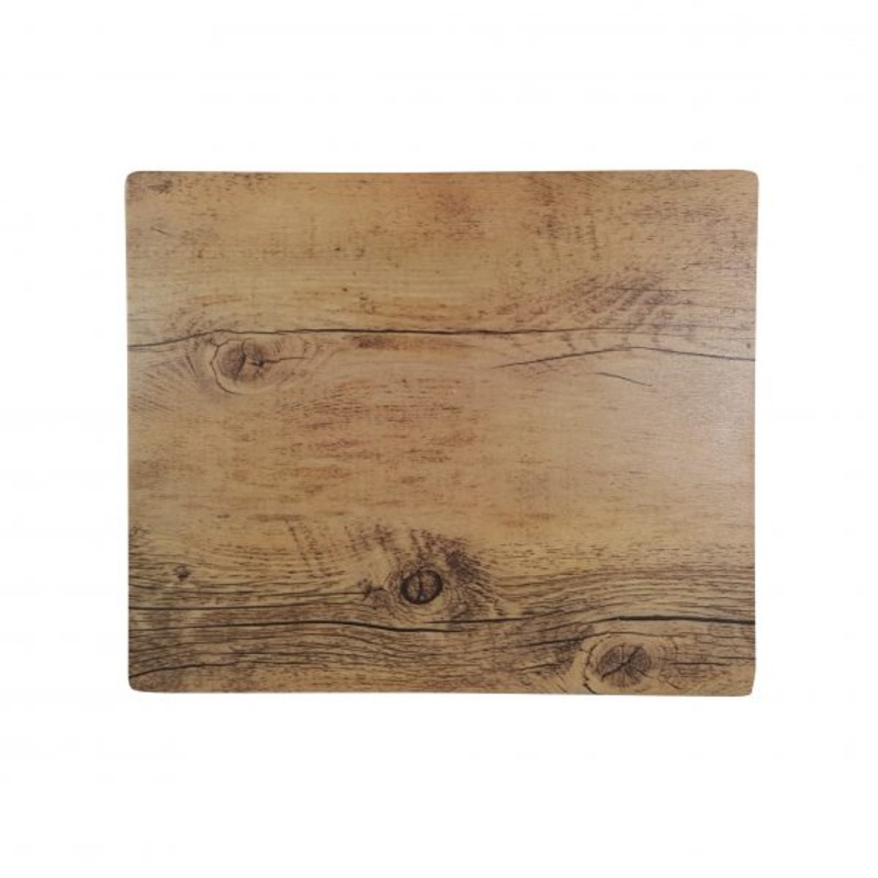Rectangle Melamine Oak Board - 310x255mm, Wood Effect: Pack of 1