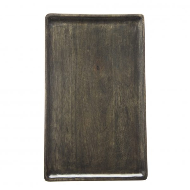 Rectangle Serving Board - 360x180x15mm, Mangowood, Dark: Pack of 1