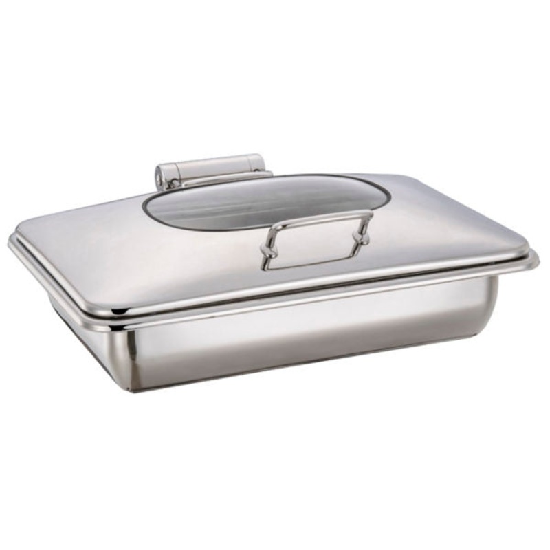 Rectangular Ultra Chafer With Glass Lid, Stainless Steel, 1-1 Size: Pack of 1