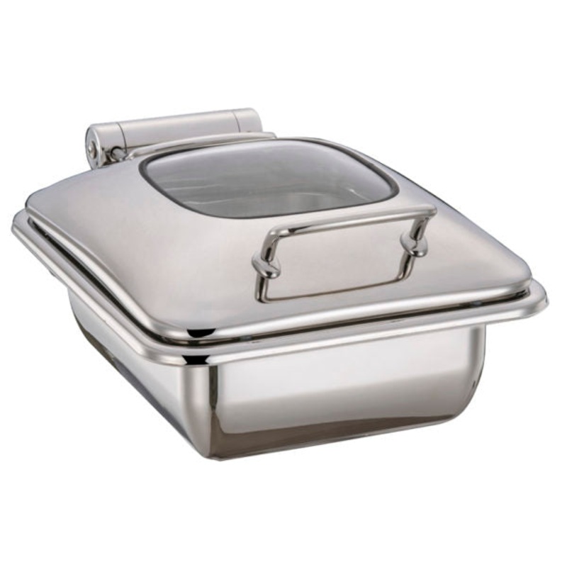Rectangular Ultra Chafer With Glass Lid, Stainless Steel, 1-2 Size: Pack of 1