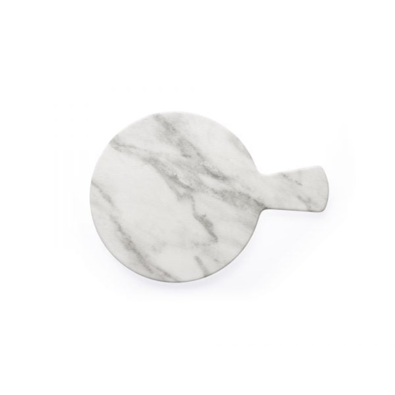Round Melamine Board With Handle - 230mm, 320mm, Marble Effect: Pack of 1