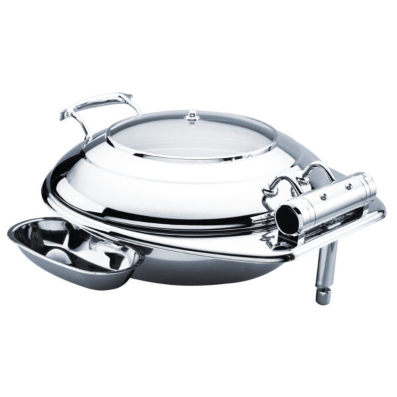 Round Small Deluxe Chafer With Glass Lid: Pack of 1