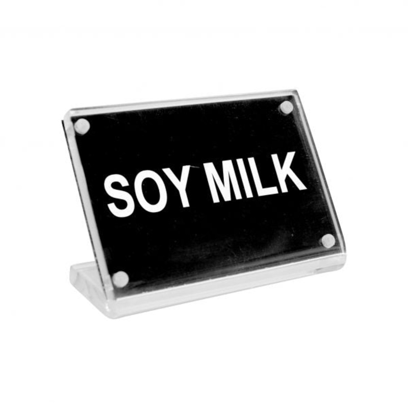 Soy Milk Buffet Sign - Acrylic Magnet Plate: Pack of 12