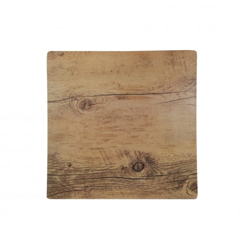 Square Melamine Oak Board - 255x255mm, Wood Effect: Pack of 1