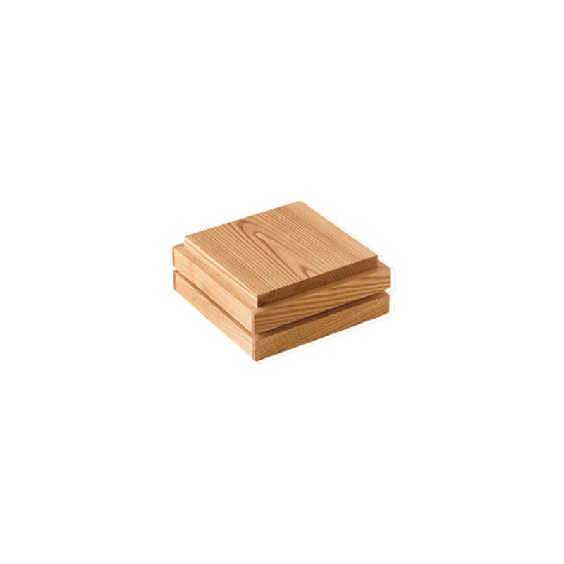Box - 180 x 180 x 75mm Ash Wood: Pack of 2