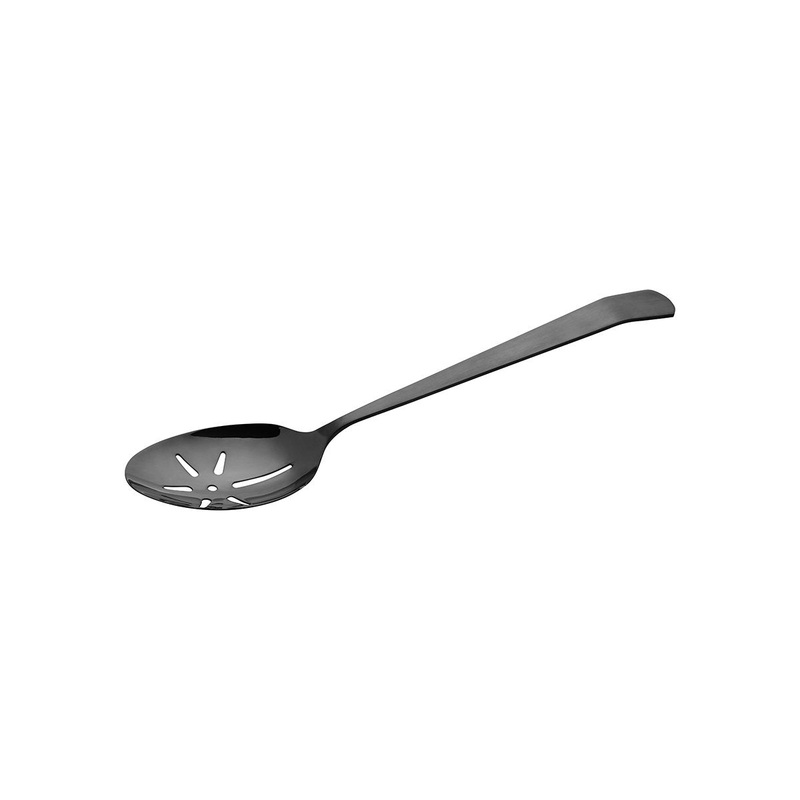 Brooklyn Serving Spoon - Slotted, 310mm, Black PVD Coated, Moda: Pack of 1