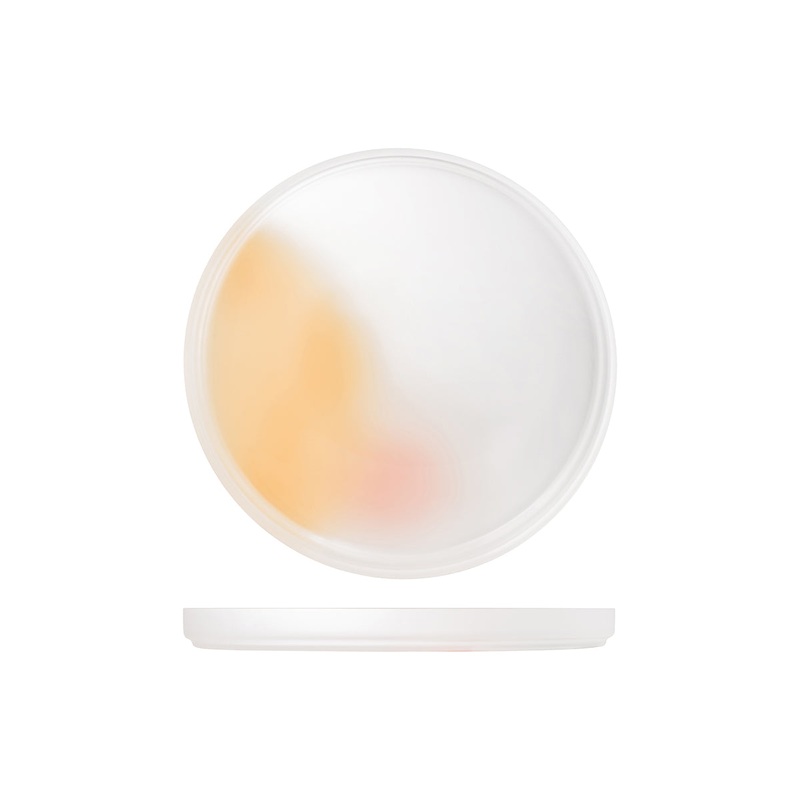 Glass Plate - 280mm, Beige-Pink, Pigmento: Pack of 1