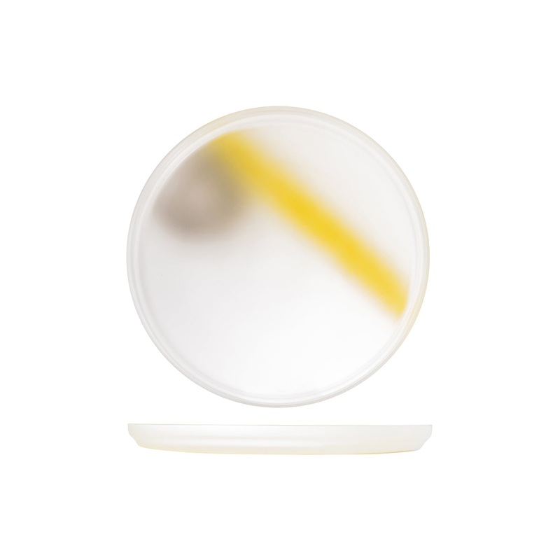 Glass Plate - 280mm, Yellow-Grey, Pigmento: Pack of 1
