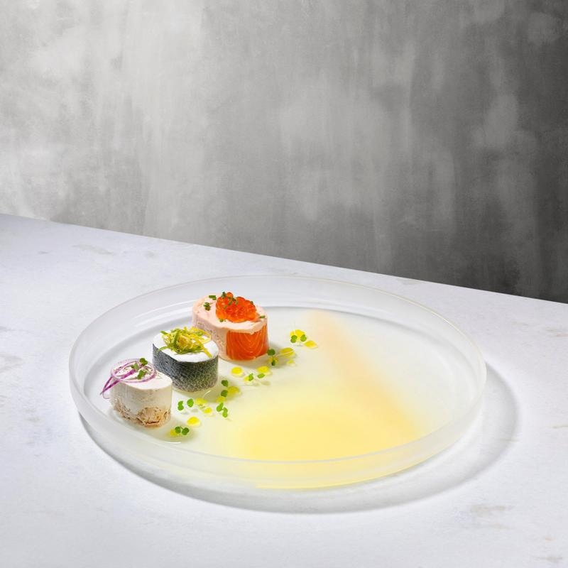 Glass Plate - 350mm, Yellow-Grey, Pigmento: Pack of 1