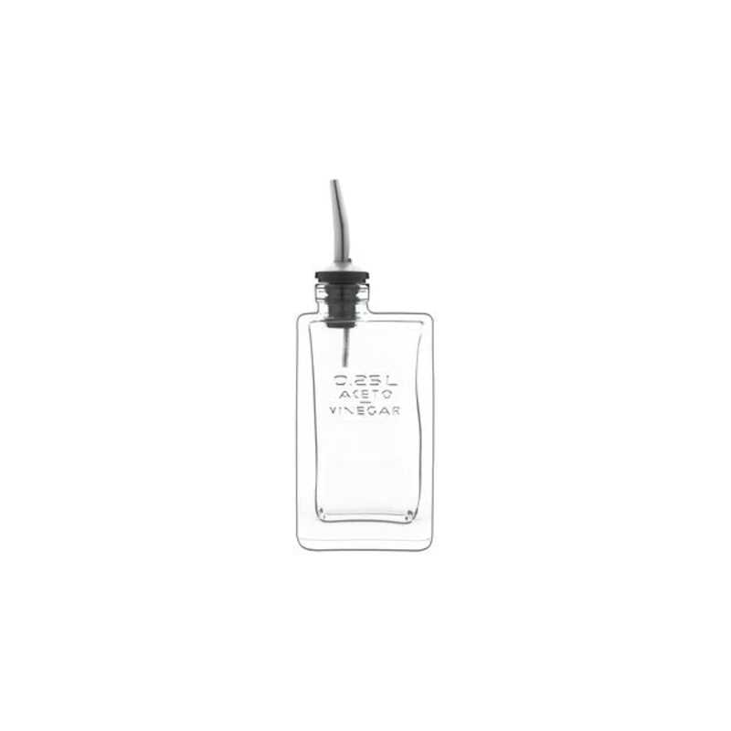 Glass Vinegar Bottle - 250ml, Optima: Pack of 12