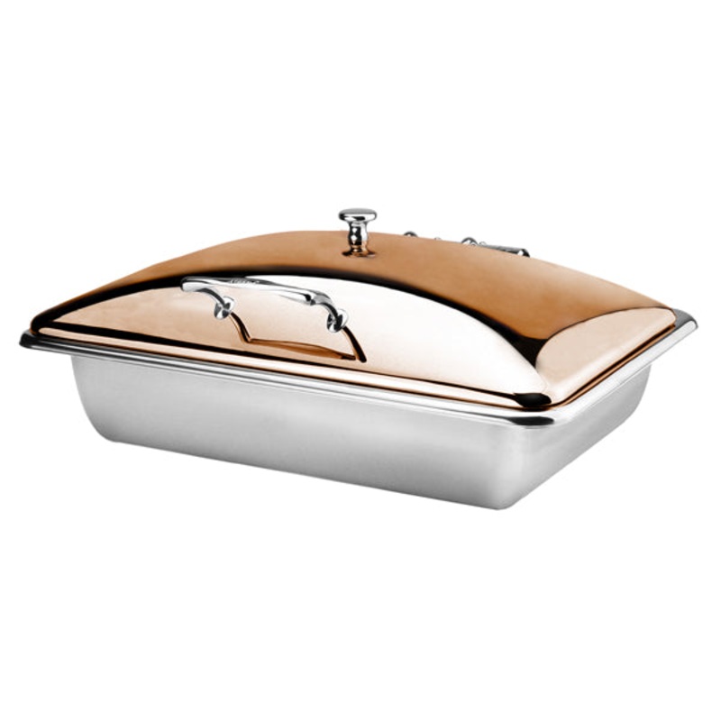 Induction Chafer - S-S, Rect., 1-1 Size, Princess, Rose Gold