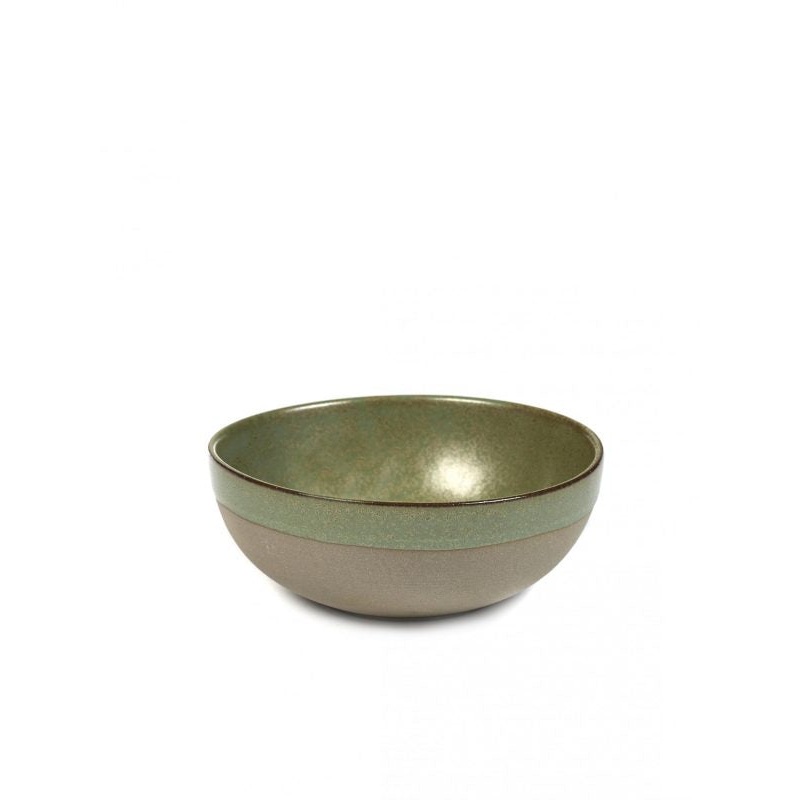 Round Bowl Large Surface - 130x50mm, Grey-Camogreen: Pack of 1