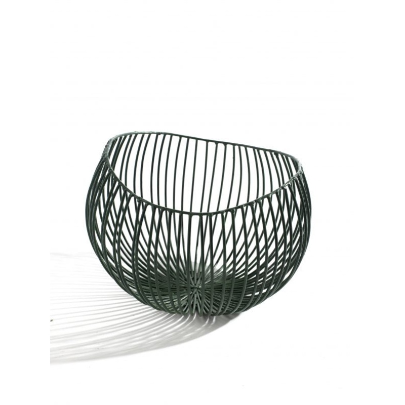 Small Wire Basket - 230x200x160mm, Green