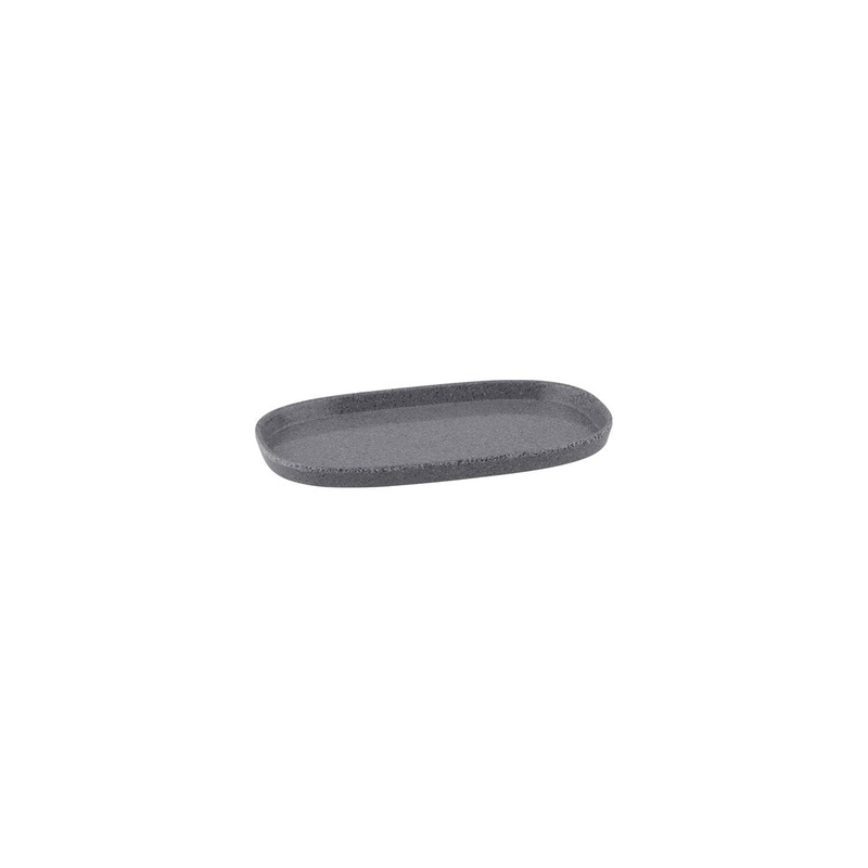 Stone 1/4 Size Rectangular Dish - 248mm, 20mm, Grey: Pack of 6
