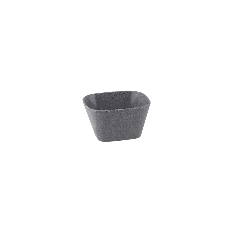 Stone 1/6 Size Rectangular Dish - 176x162mm, 100mm, 1550ml, Grey: Pack of 6