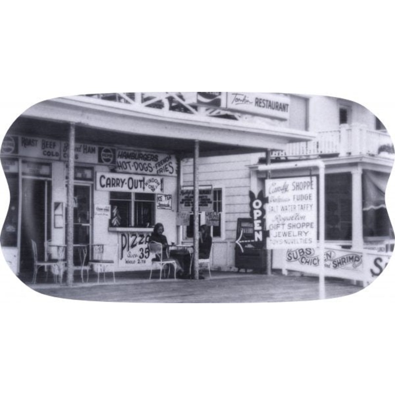 Tray - with Corner Store Print, 430x230mm, Earth Wave: Pack of 1