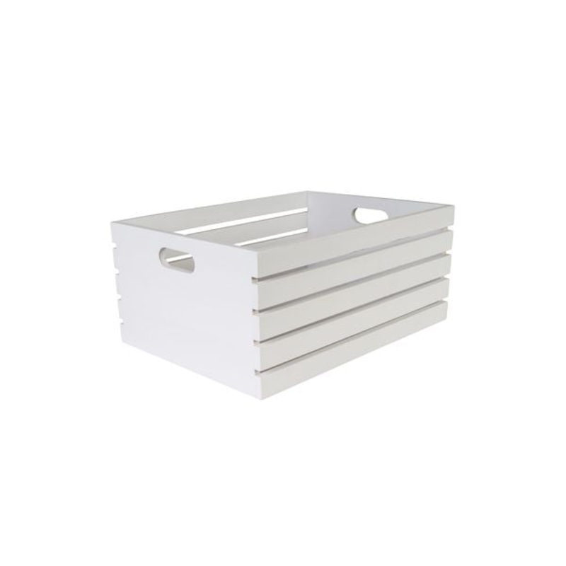 Wood Crate-White,410X300X180Mm: Pack of 6