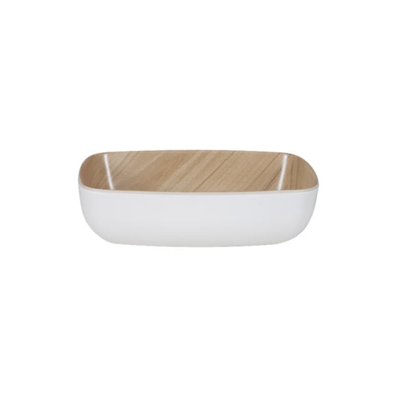 Echo Long Bowl - 176x108x55mm, White-Birch: Pack of 1